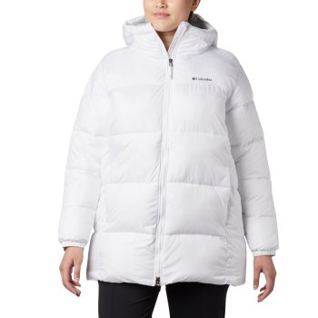 Columbia Ženske Jakne - Puffect Mid Hooded Bijele | VUOC-69320
